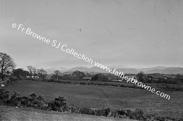 COUNTY DOWN LANDSCAPES WITH MOURNE MOUNTAINS FROM SOUTH WEST OF RATHFRILAND